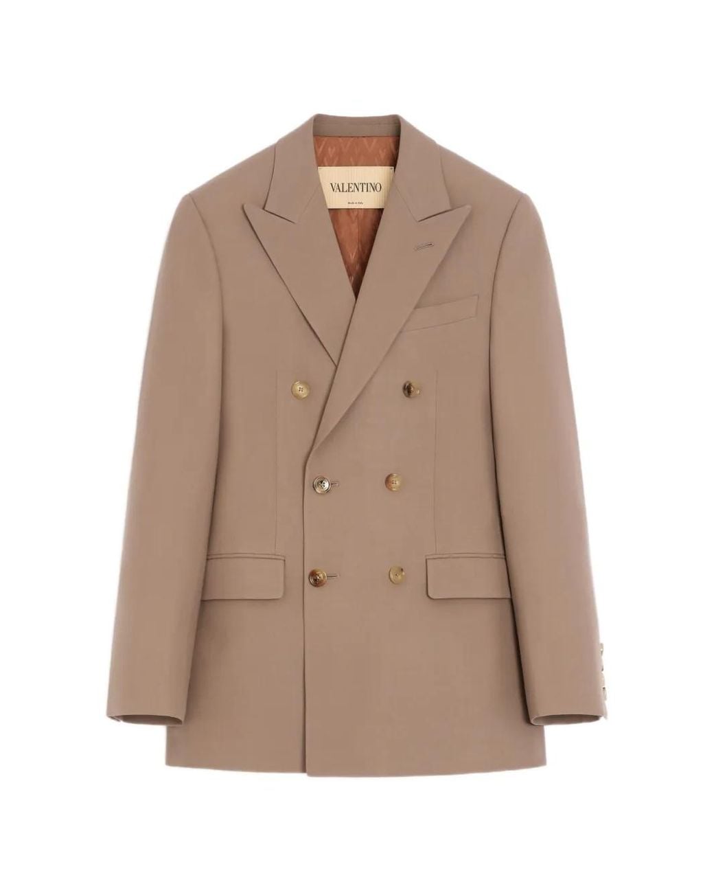 Valentino Garavani Natural Double-Breasted Jacket for men
