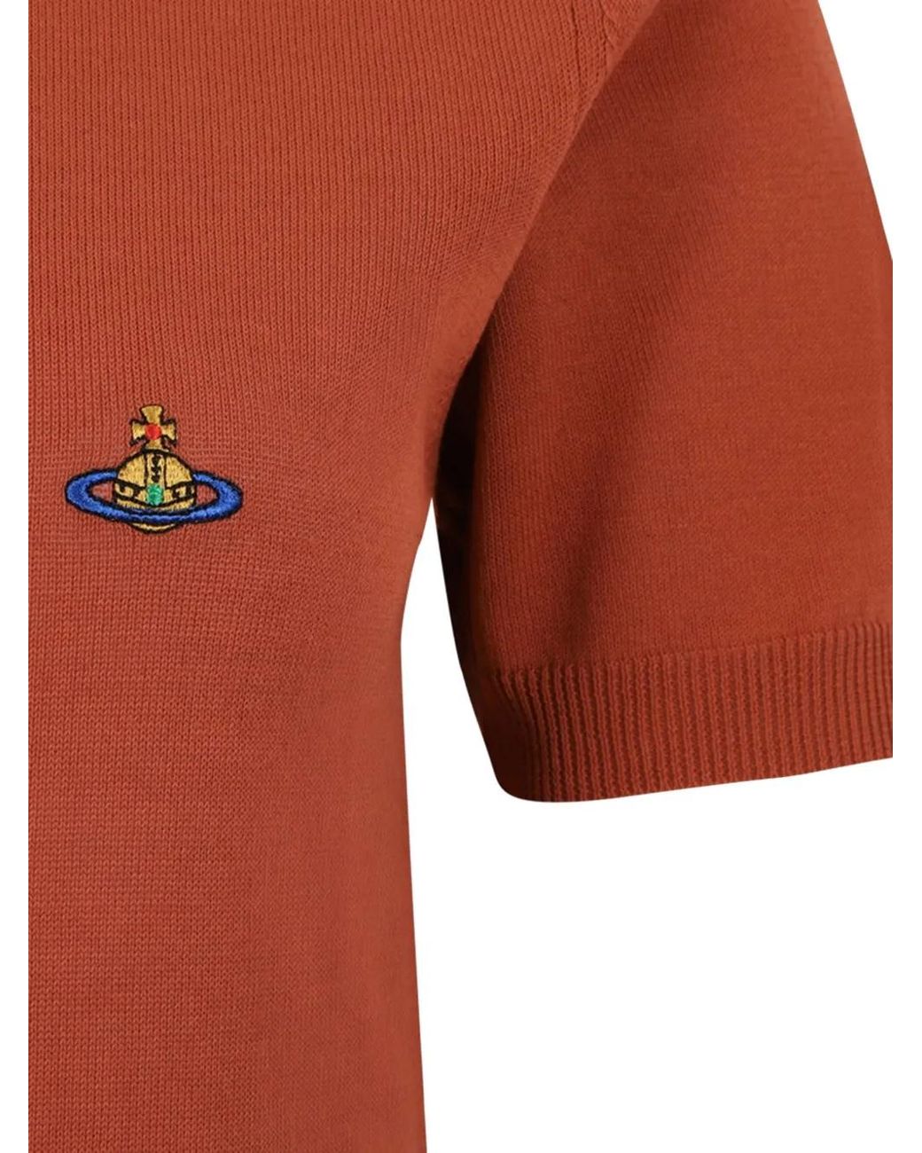 Vivienne Westwood Logo-Embroidered Short-Sleeve T-Shirt