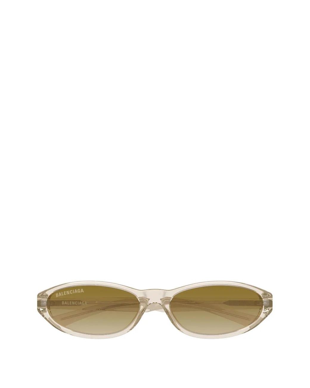 Balenciaga Natural Neo Oval-Frame Sunglasses