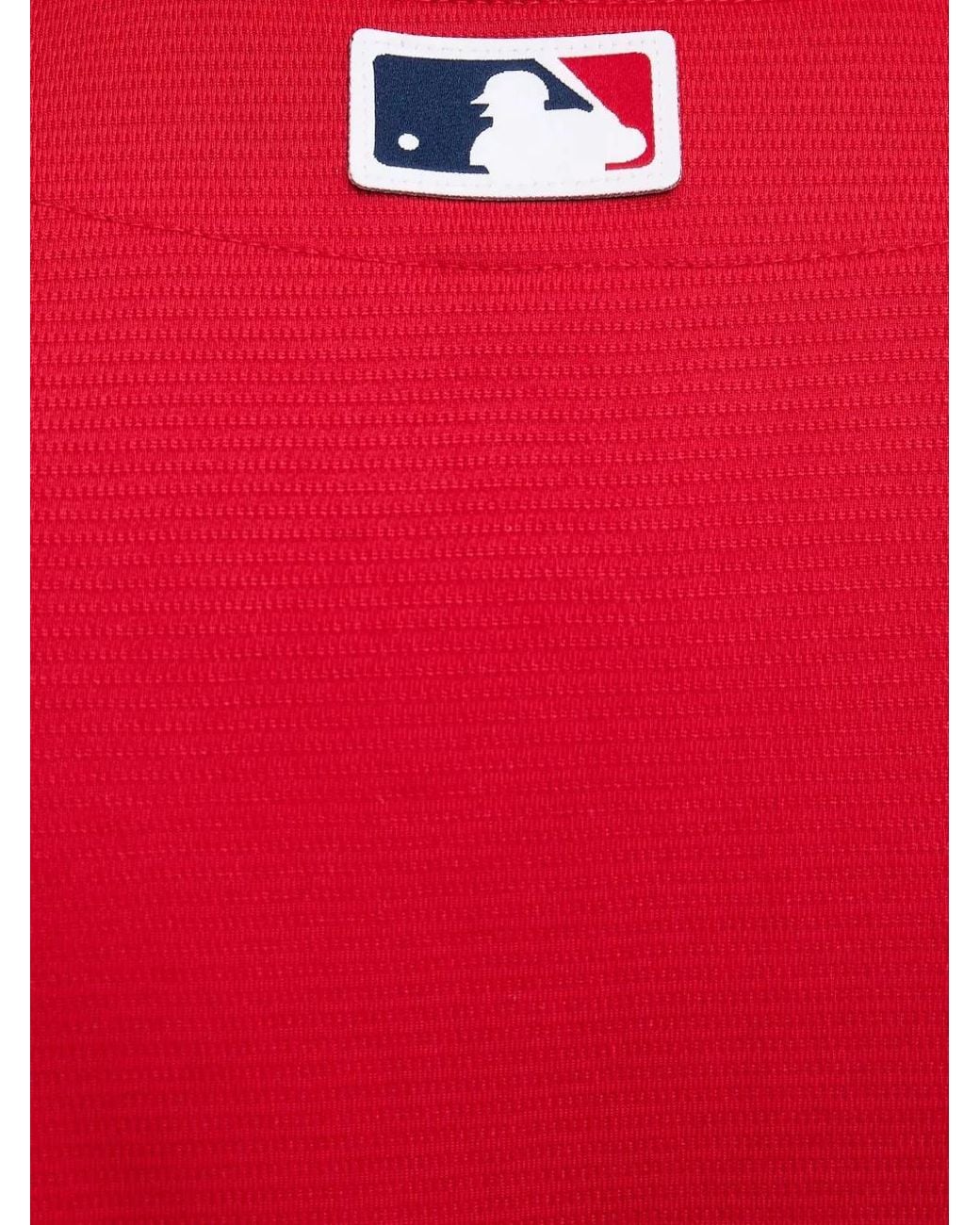 Nike Red X Mlb Sox Logo-Print T-Shirt for men