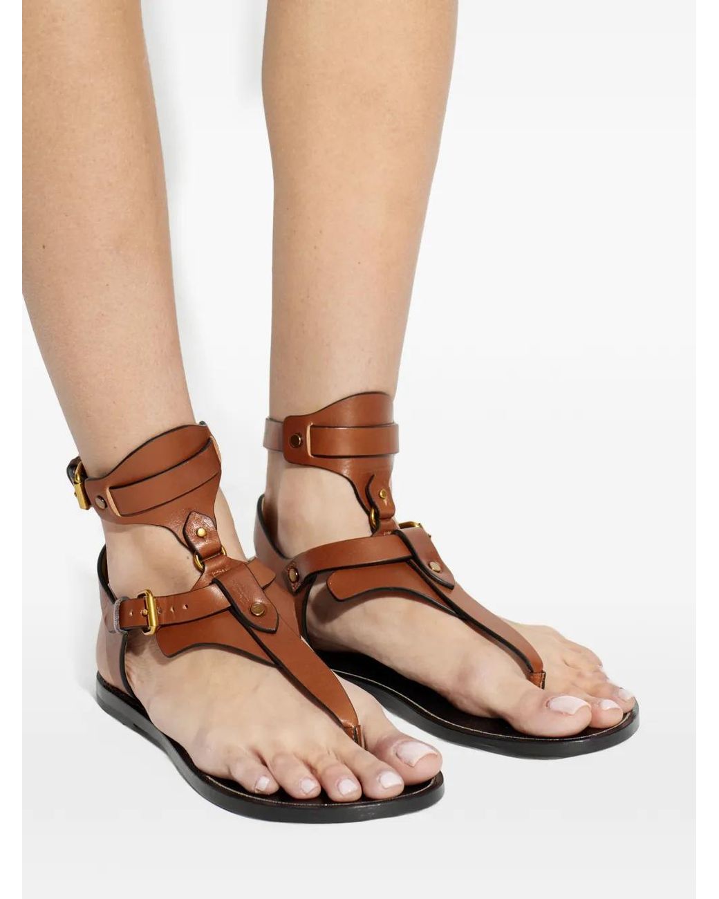 Isabel Marant Brown Eveena Sandals