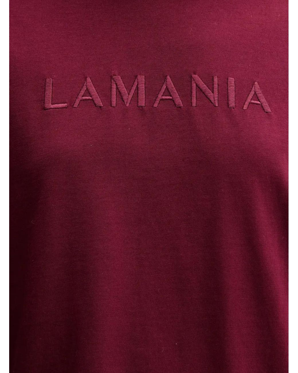 La Mania Melanie Embroidered-Logo T-Shirt