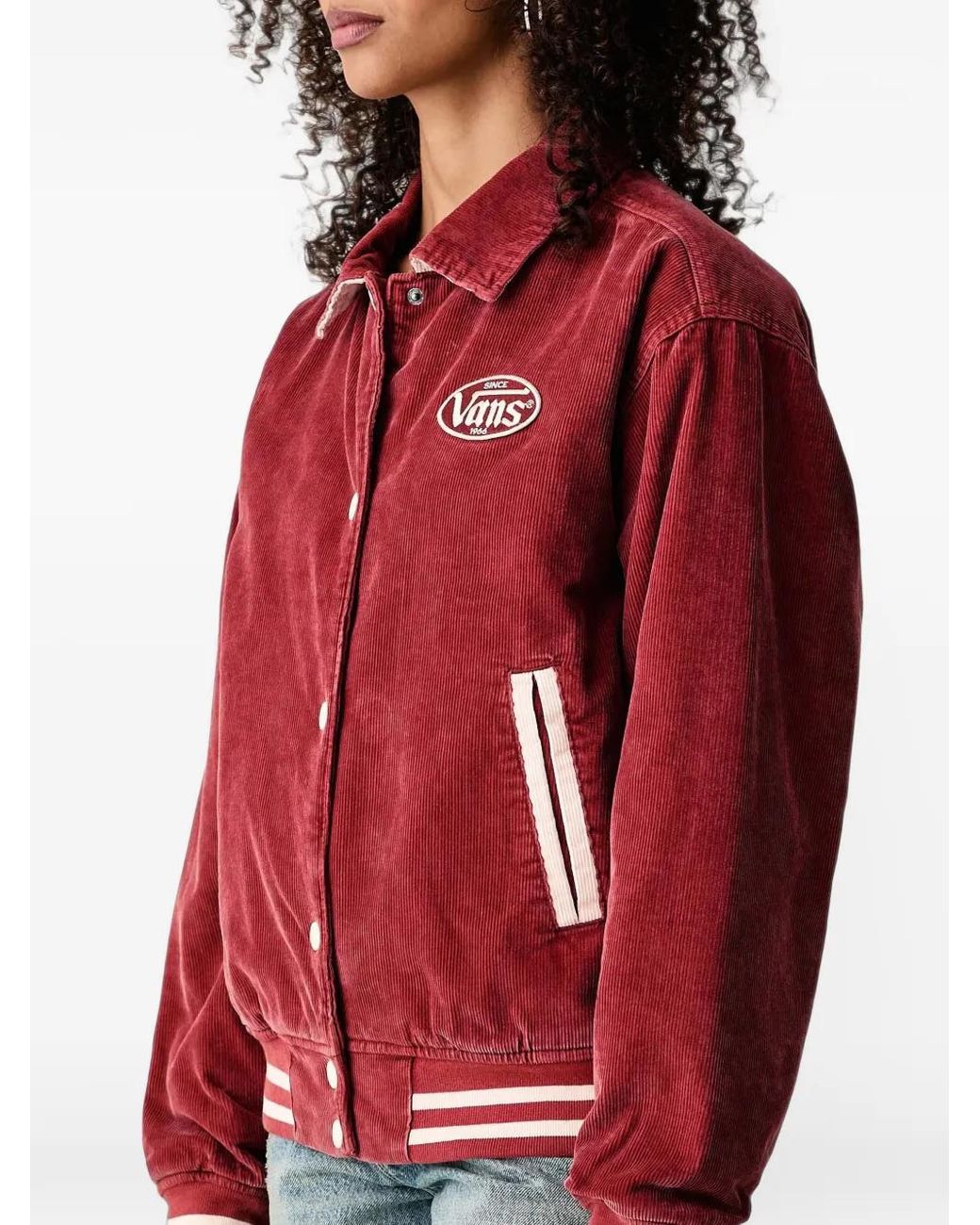Vans Red Milliken Varsity Jacket