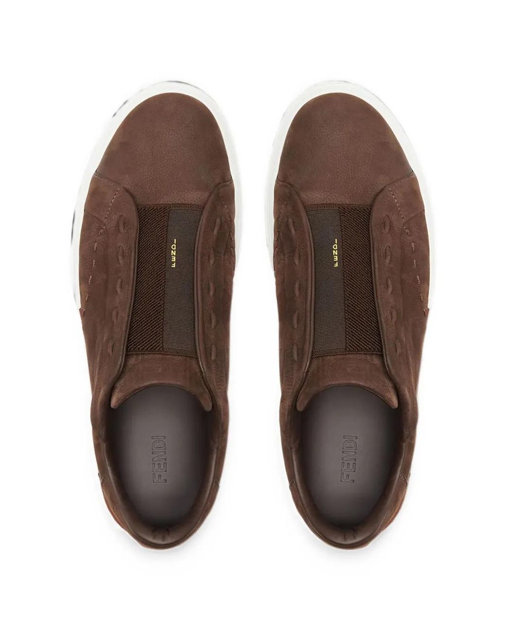 Fendi Brown City Sneakers for men