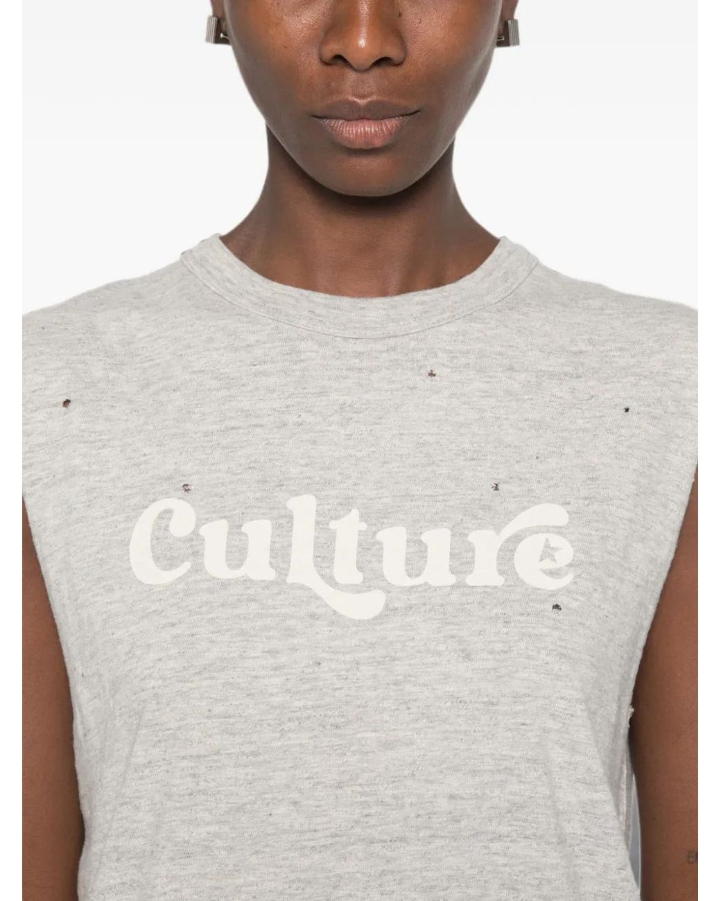Golden Goose Deluxe Brand White Roberta Distressed Slogan-Print T-Shirt