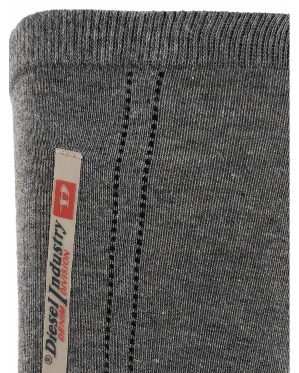 DIESEL White Cotton Socks With Logo Label for men