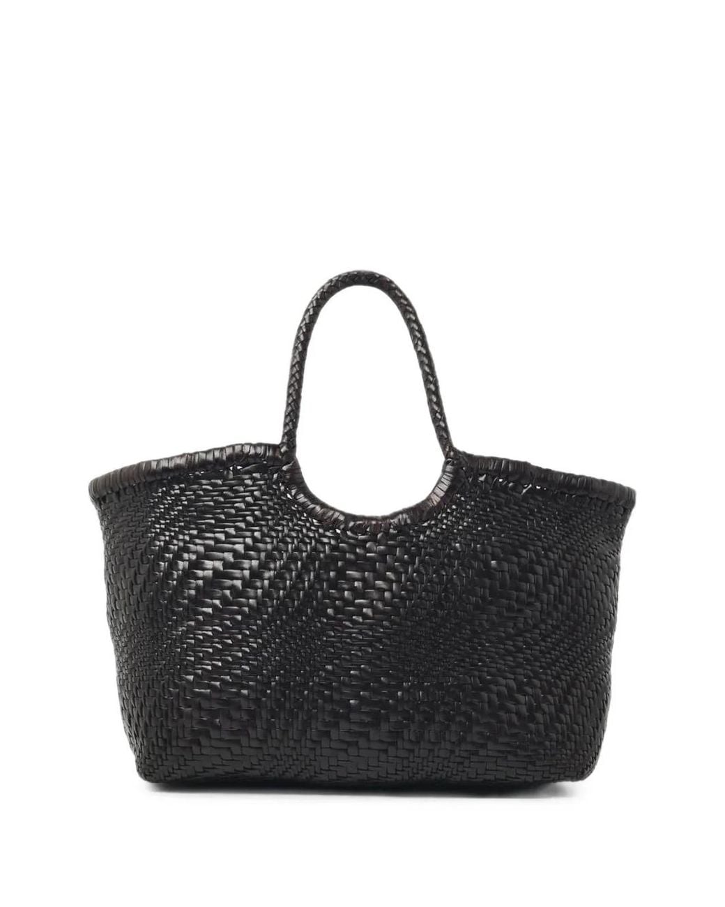Dragon Diffusion Black Nantucket Optical Woven Tote Bag