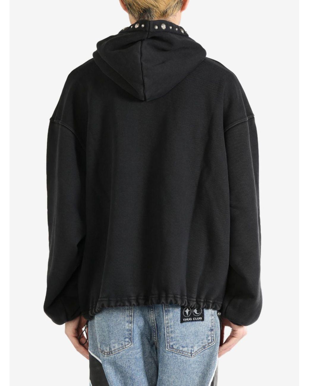 メンズ THUG CLUB Peace Stud Hoodie ブラック | Lyst