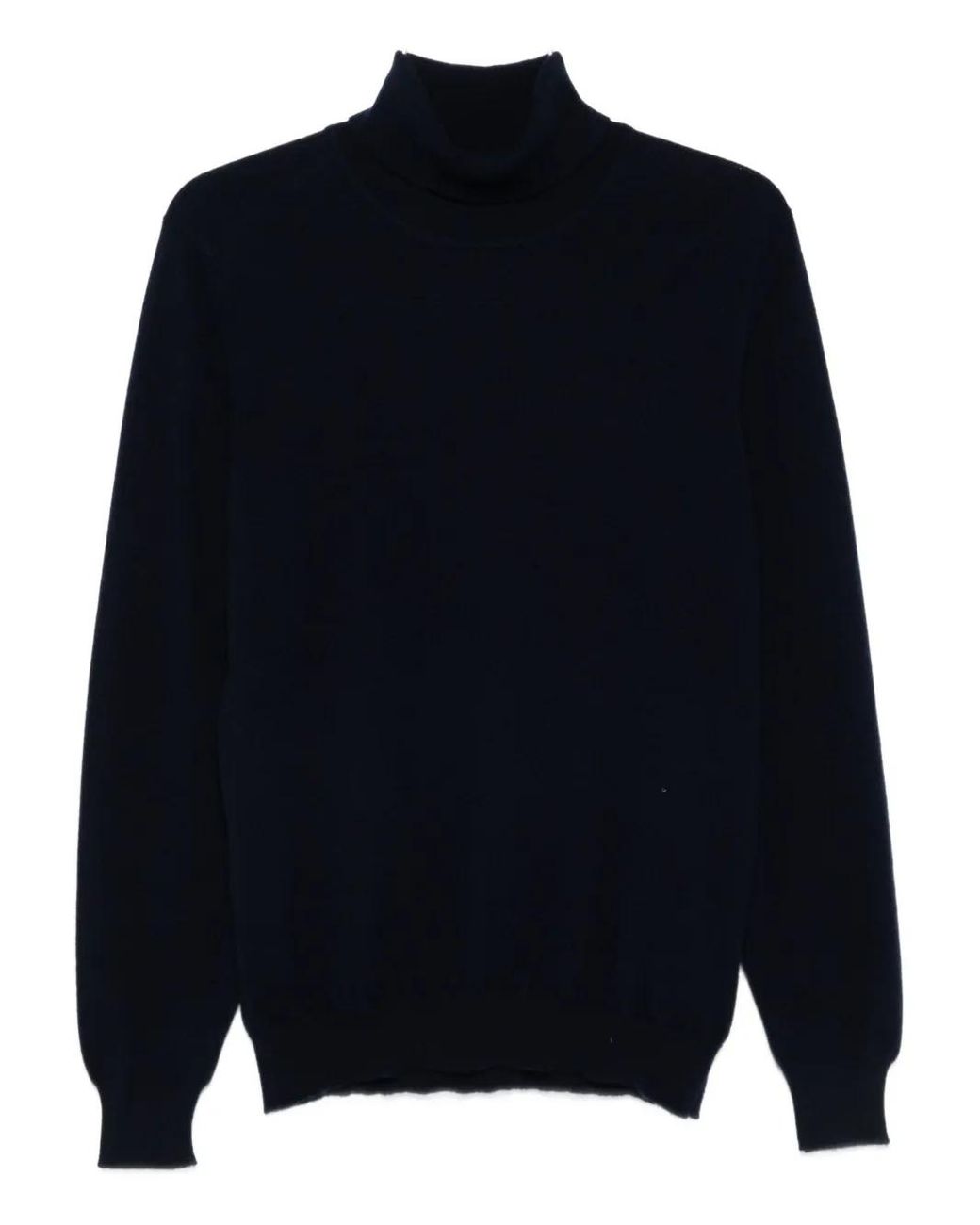 Fedeli Blue Turtleneck Sweater for men