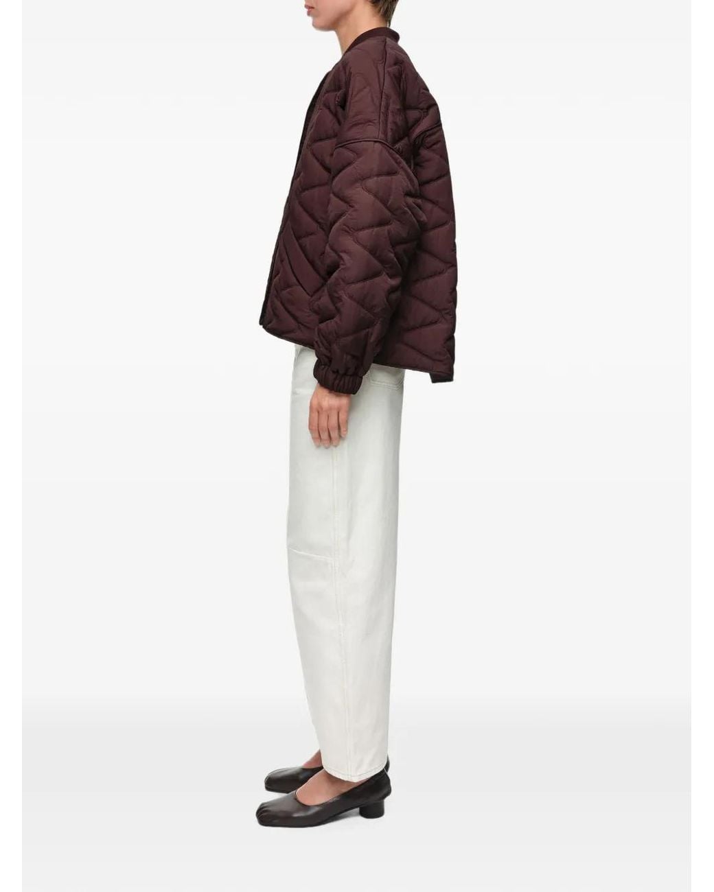 Bimba Y Lola Red Raspberry Padded Bomber Jacket
