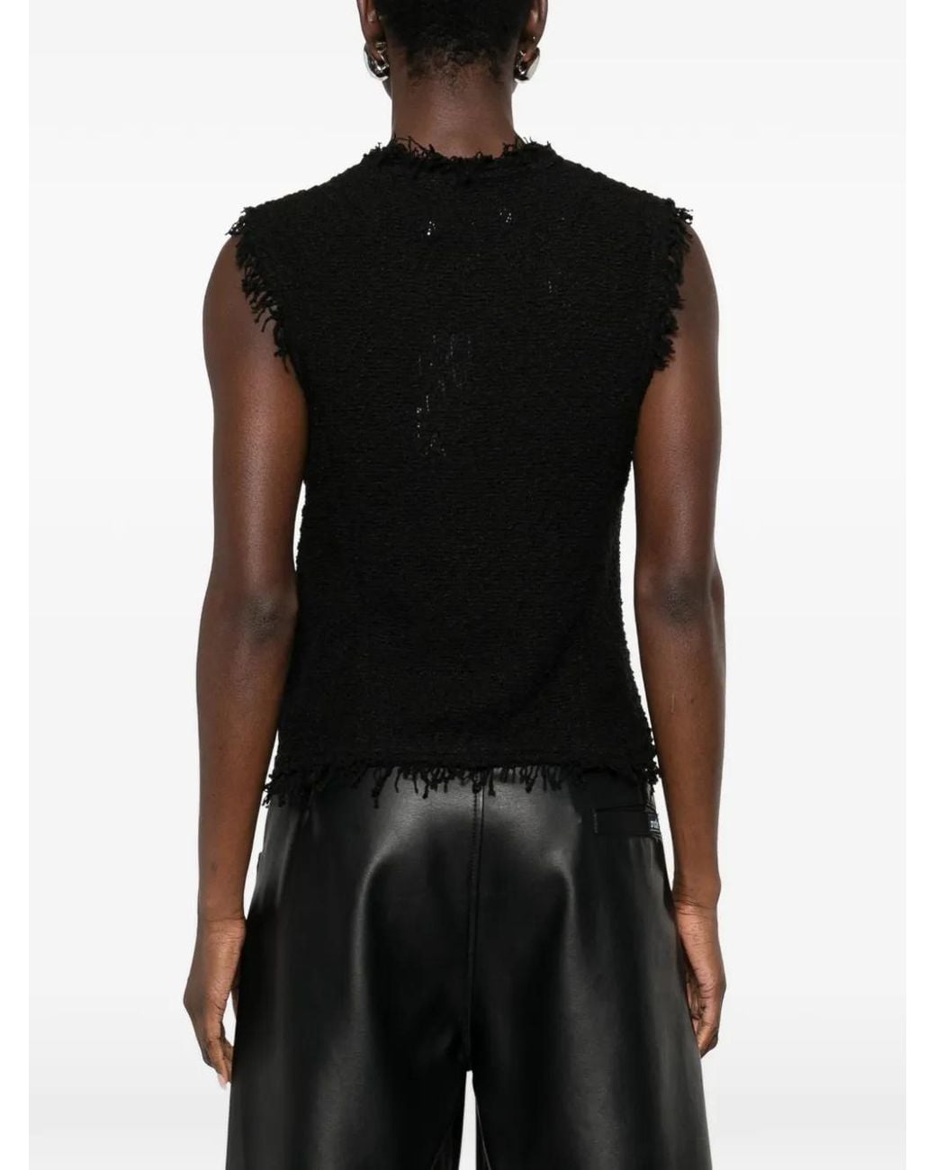 IRO Black Shanny Cotton Vest