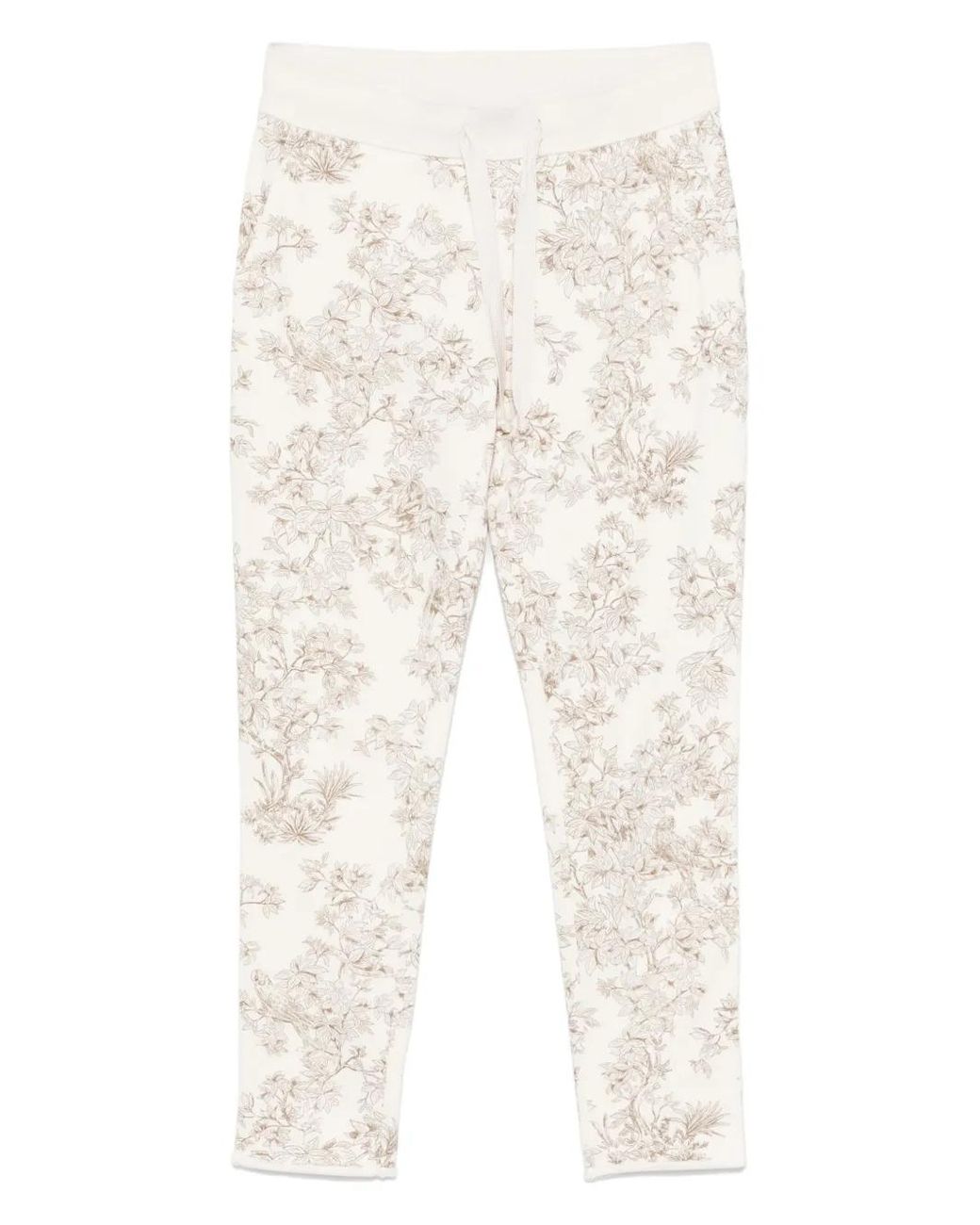 Juvia White Cotton-Blend Pants