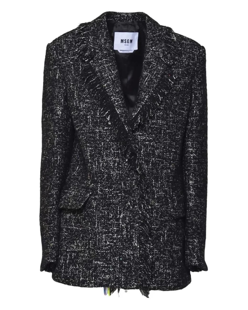 MSGM Blazer Met Franje in het Black