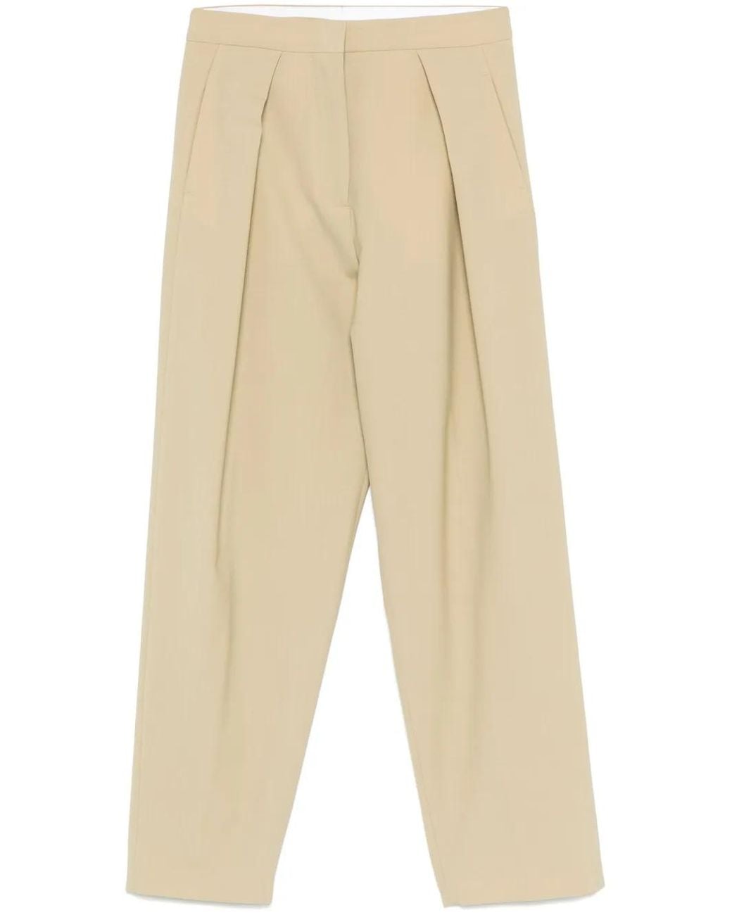 Moncler Natural Logo-Patch Trousers