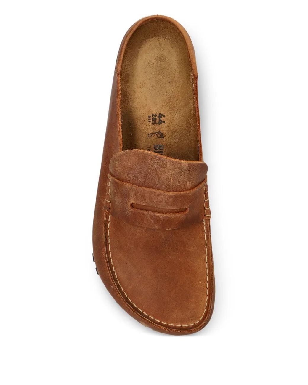 Birkenstock Brown Naples Wrapped Oiled Leather Clogs for men