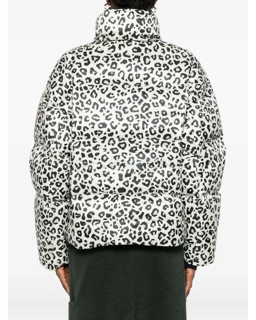 Plumífero Con Motivo De Leopardo Rossignol de color Gray