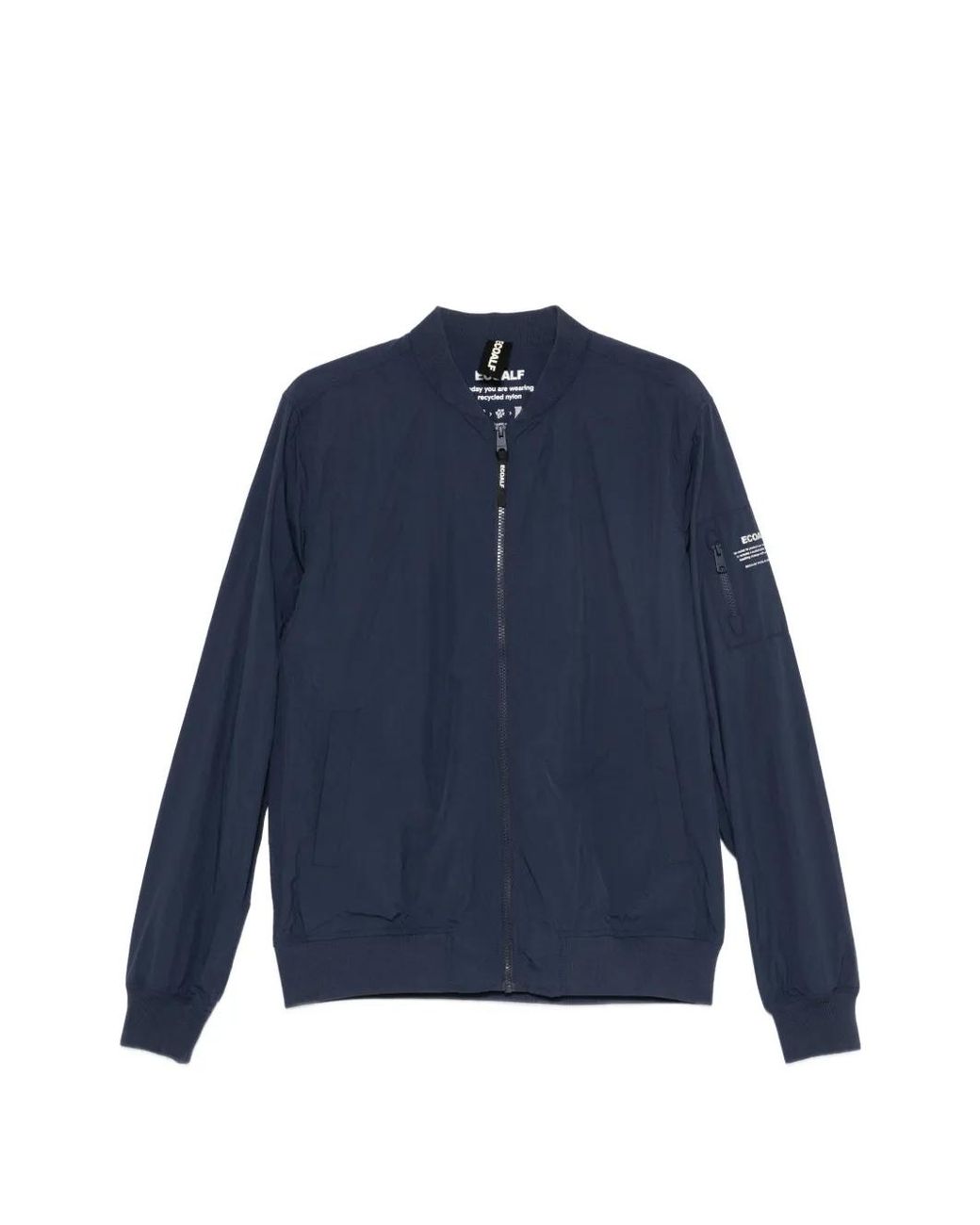 Ecoalf Blue Zip-Up Jacket for men