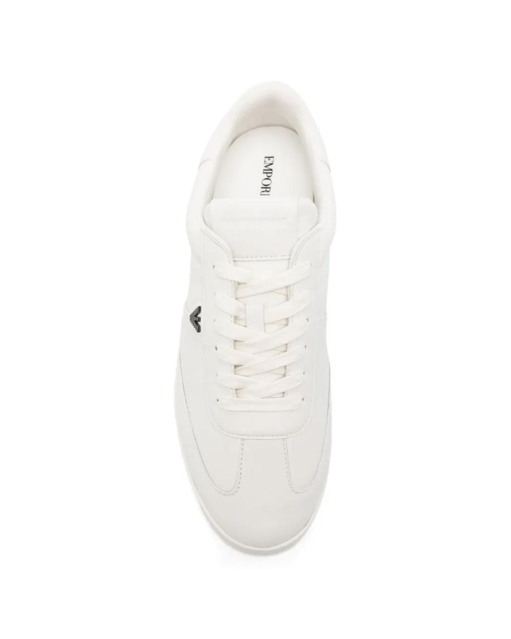 Emporio Armani White Baskets À Logo for men