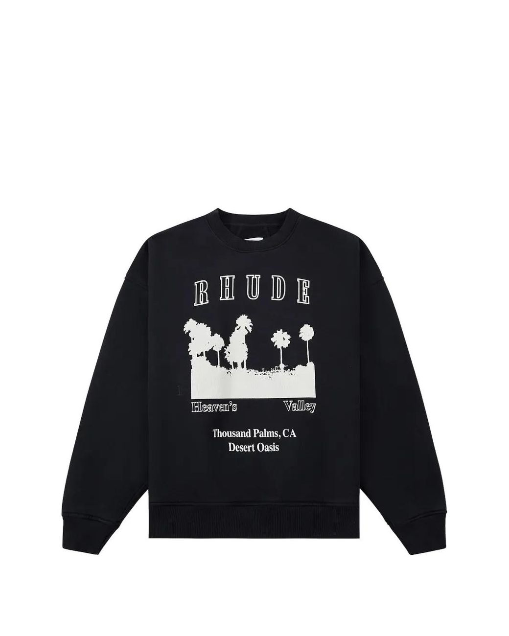 Rhude Black Thousand Palms Sweatshirt for men