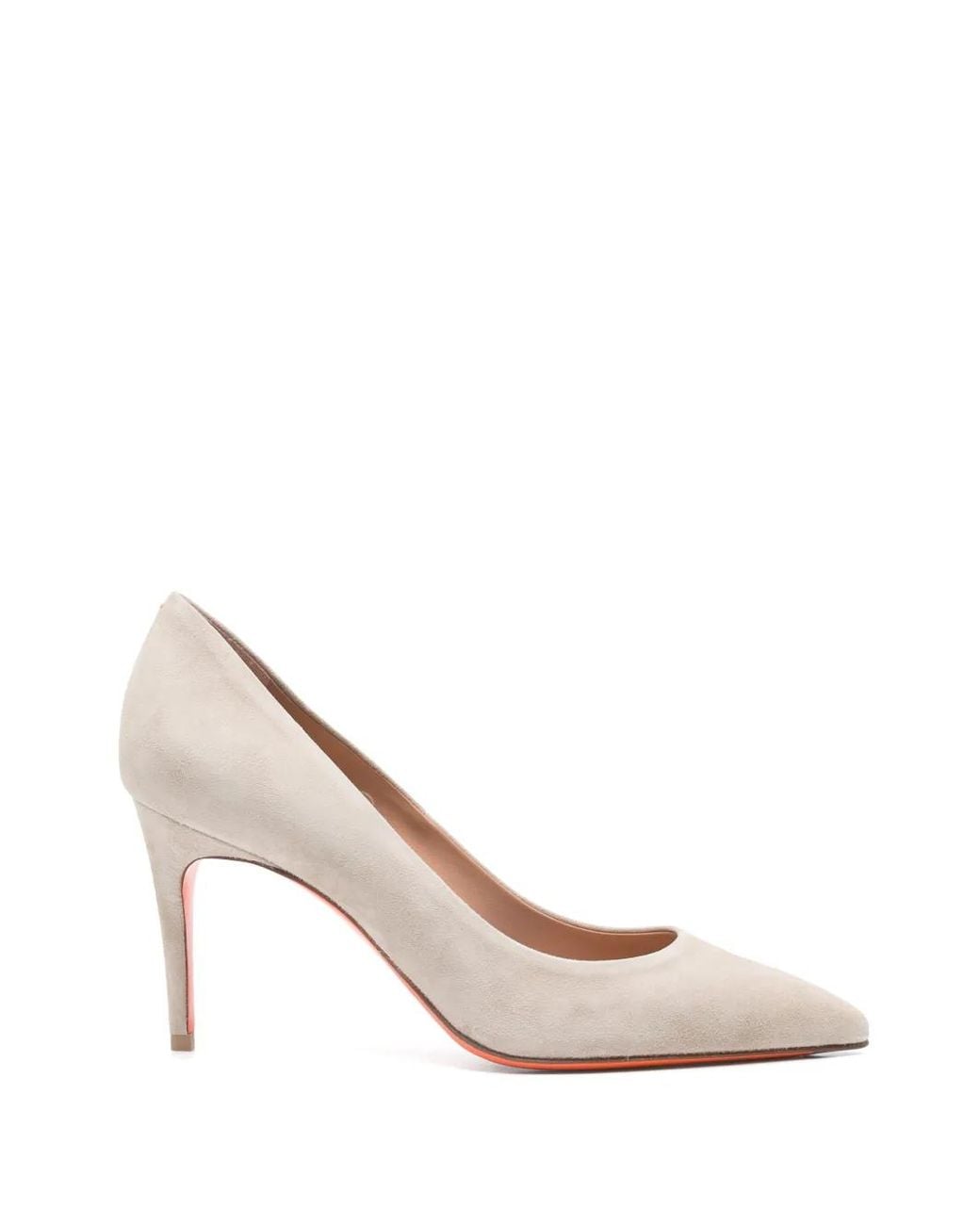 Santoni White Escarpins À Bout Pointu