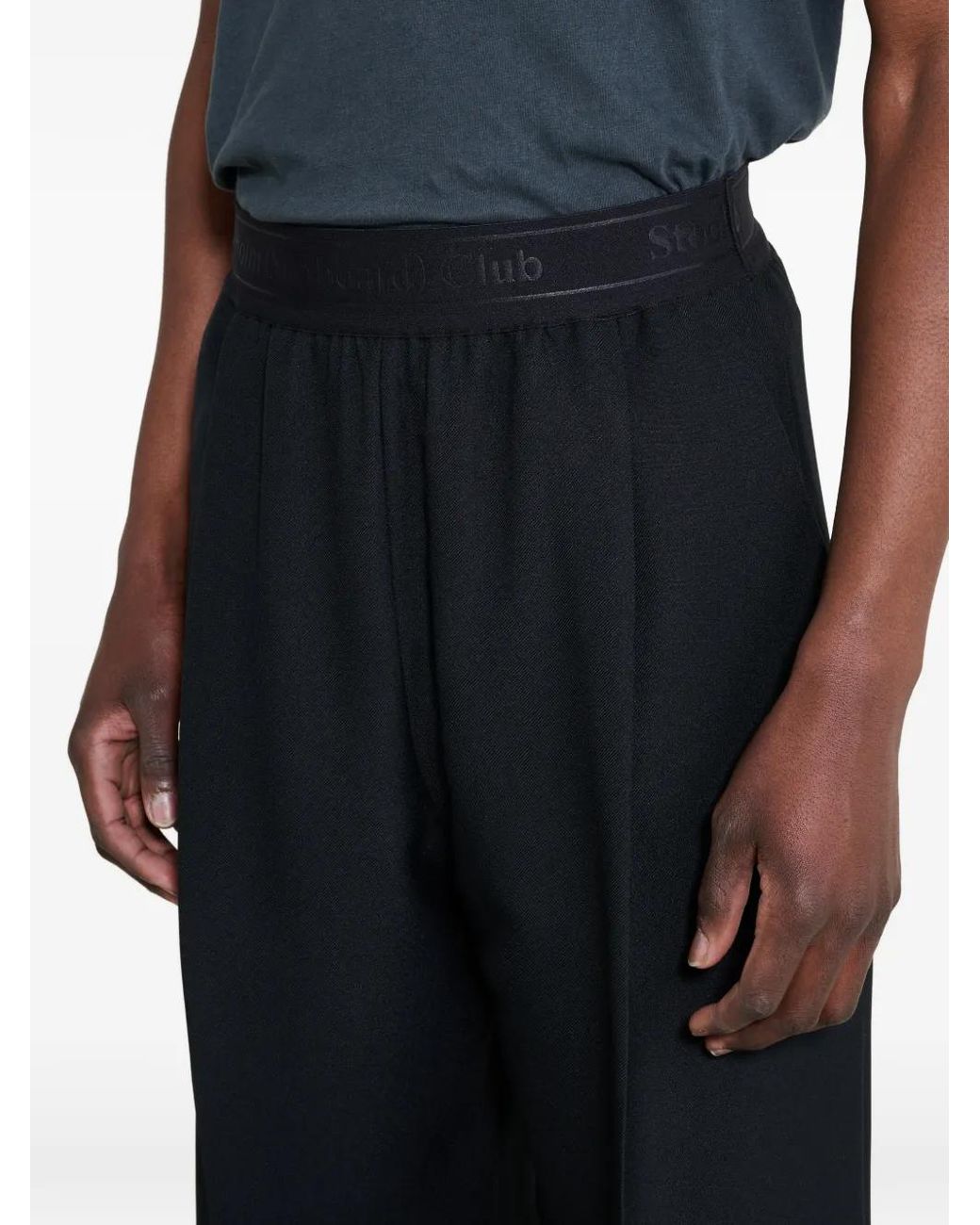 Stockholm Surfboard Club Black Relaxed-Fit Chino Pants