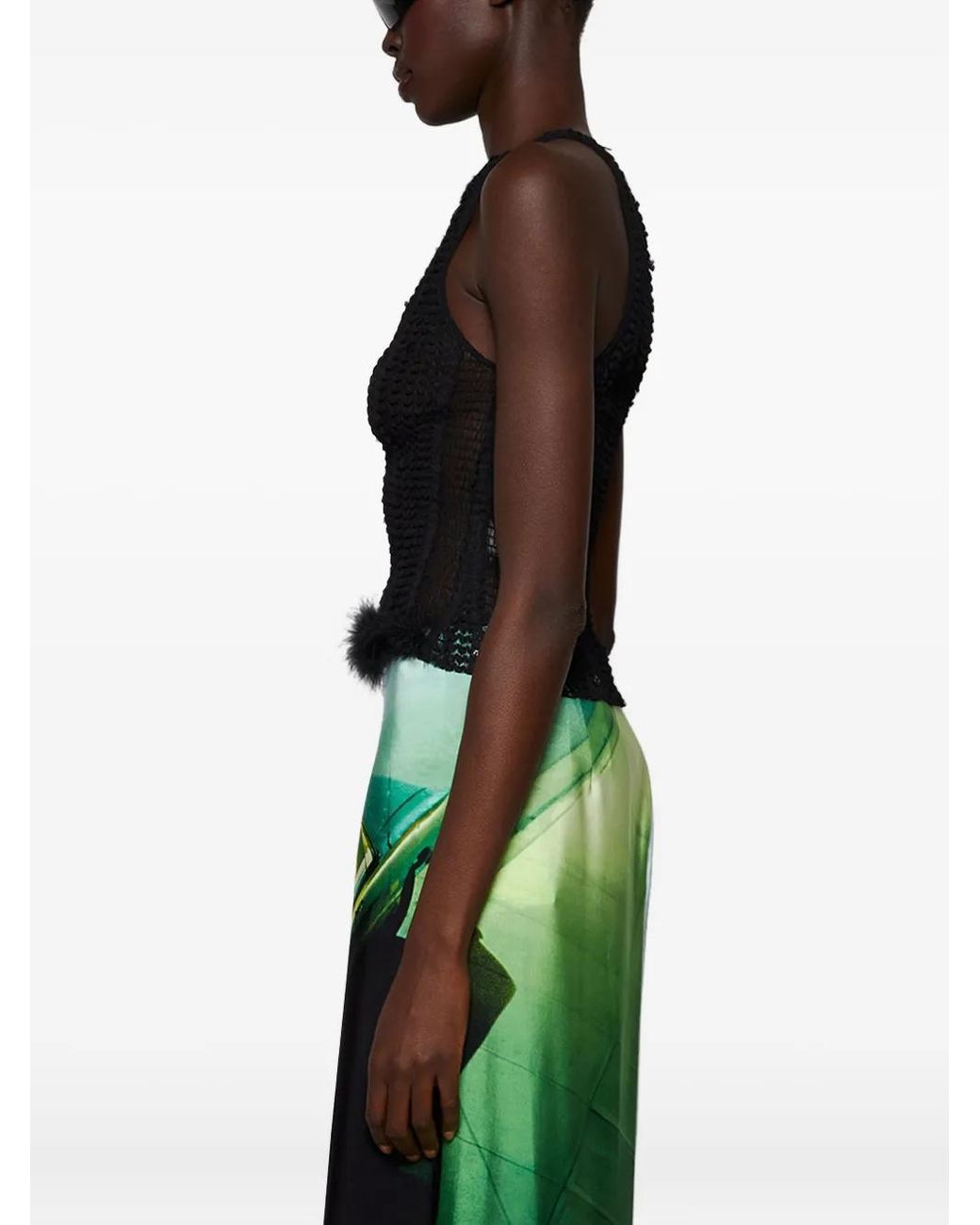 Roberta Einer Black Knitted Top