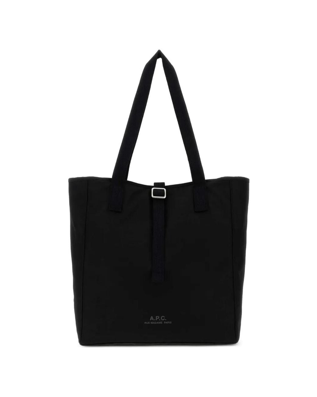 A.P.C. Black Sac Porté Épaule Archive À Logo Imprimé