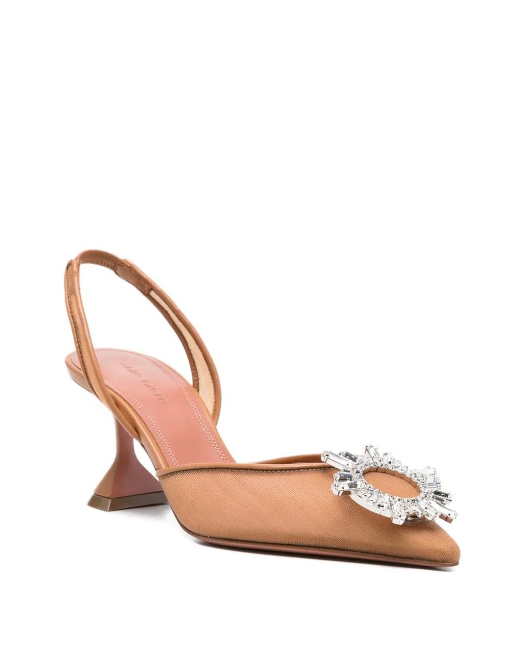 AMINA MUADDI Natural Begum Embellishment Pumps