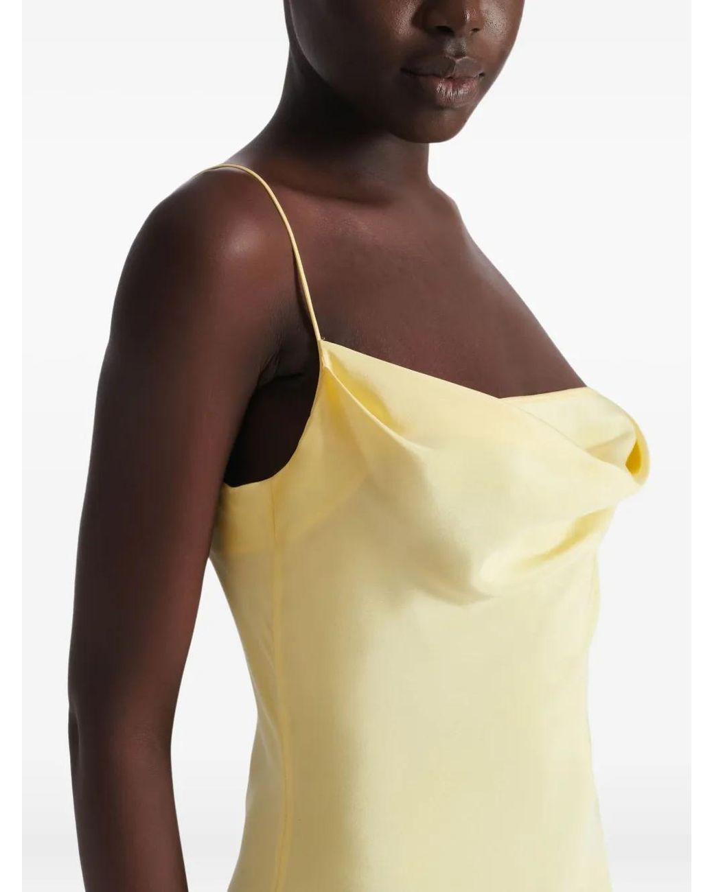 Balmain Metallic Long Strappy Dress