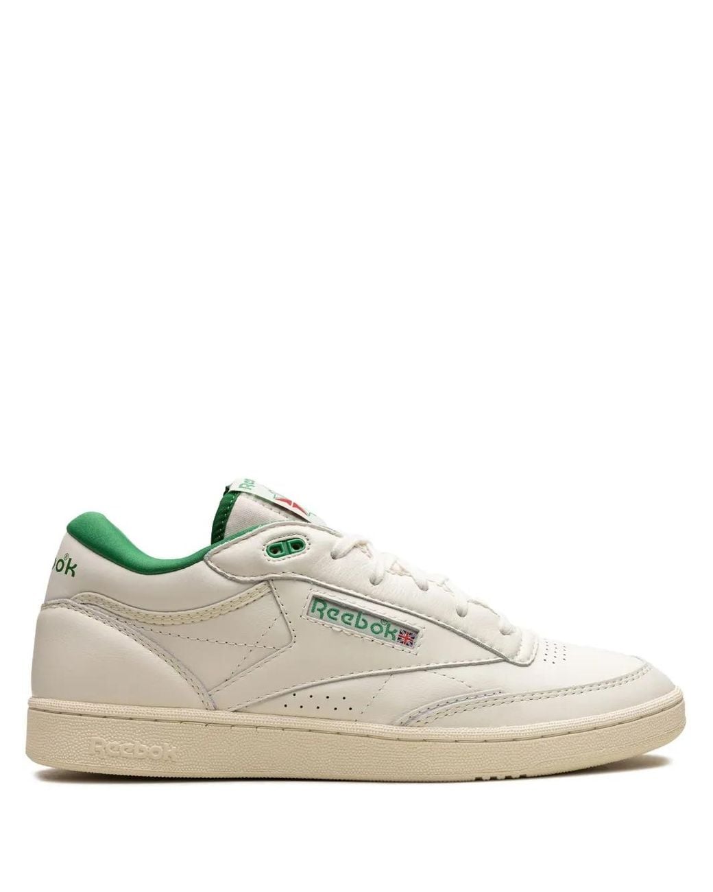 Reebok White Club C Mid Ii Leather Sneakers