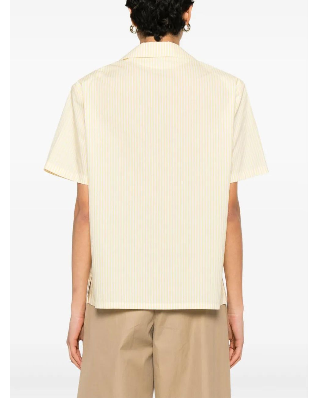 ROWEN ROSE Natural Striped Shirt