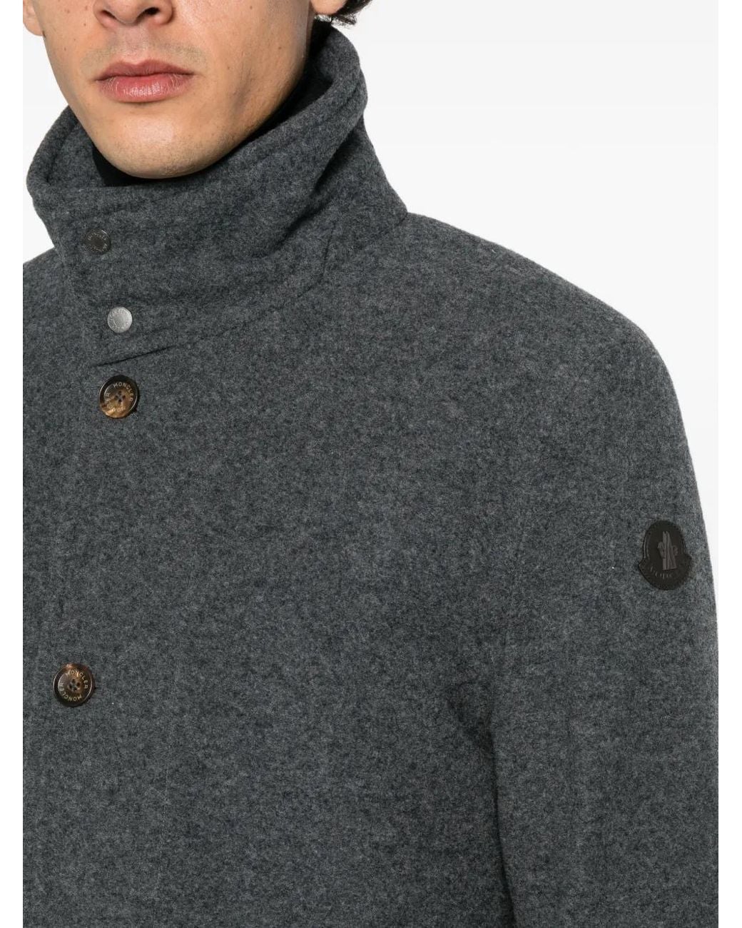 Moncler Panyol Button-Up Jacket in Black for Men | Lyst