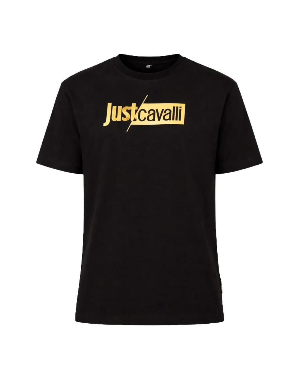 Just Cavalli Black Logo T-Shirt for men