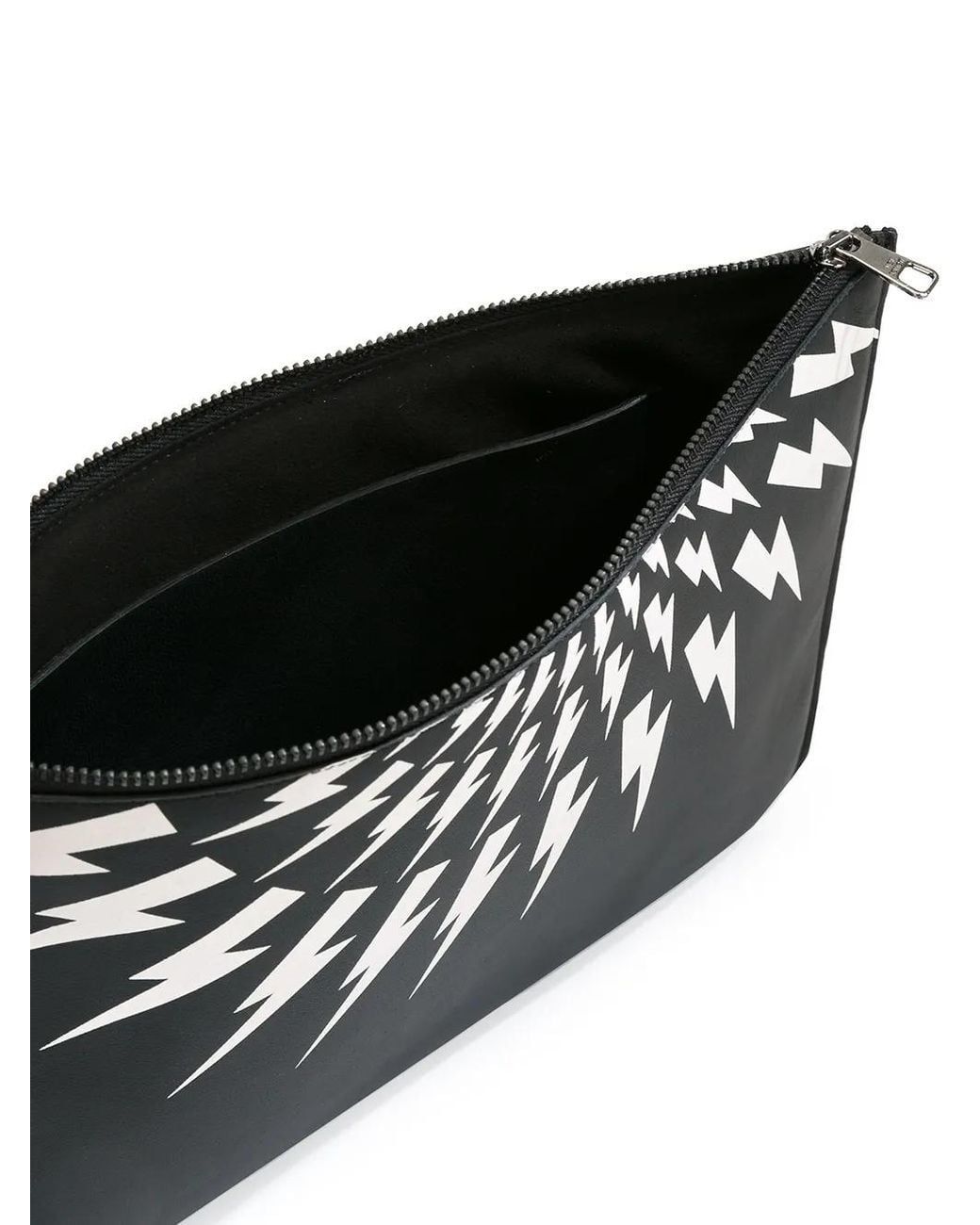 Neil Barrett Black 'Thunder' Clutch for men