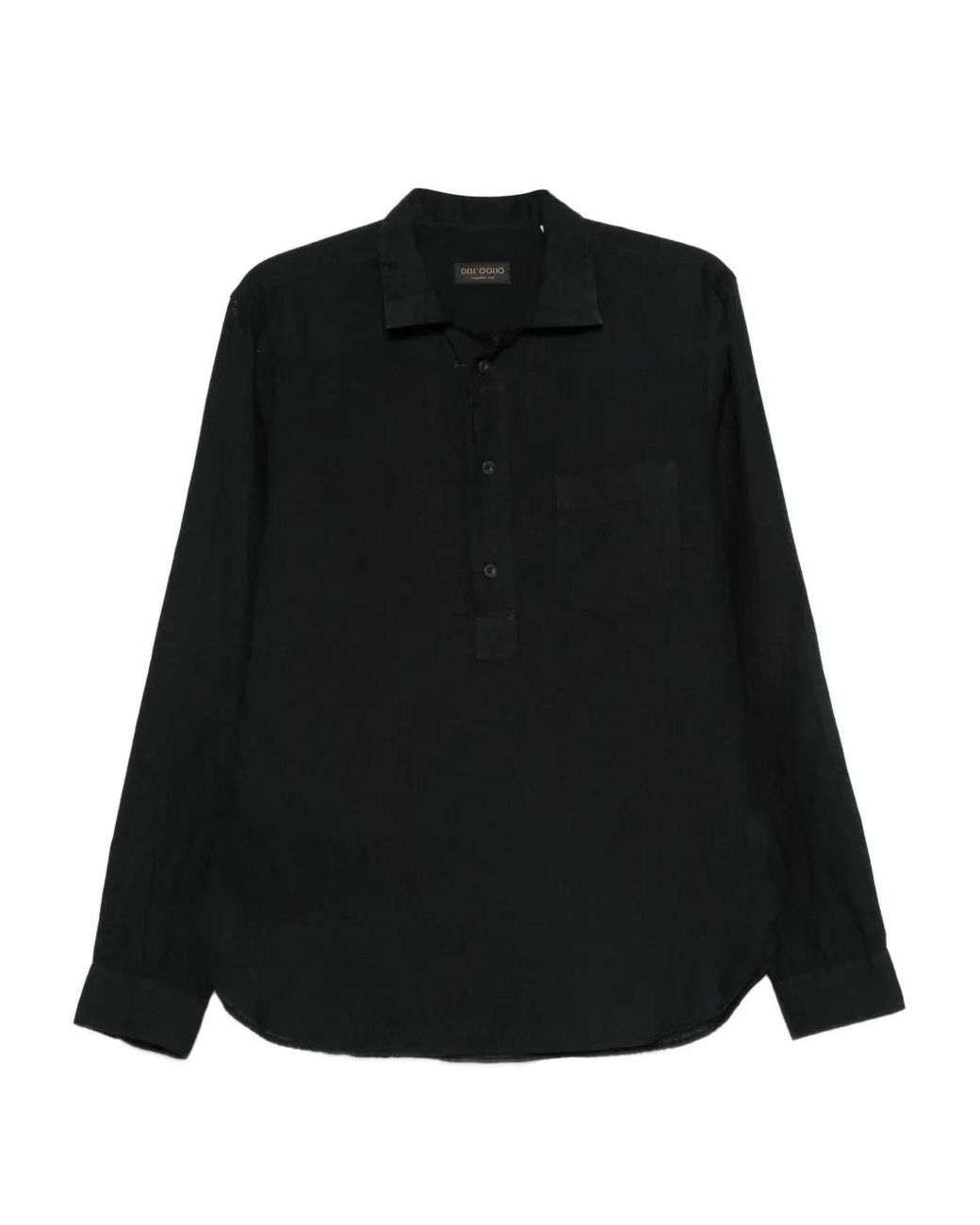Dell'Oglio Button-Down Overhemd in het Black voor heren