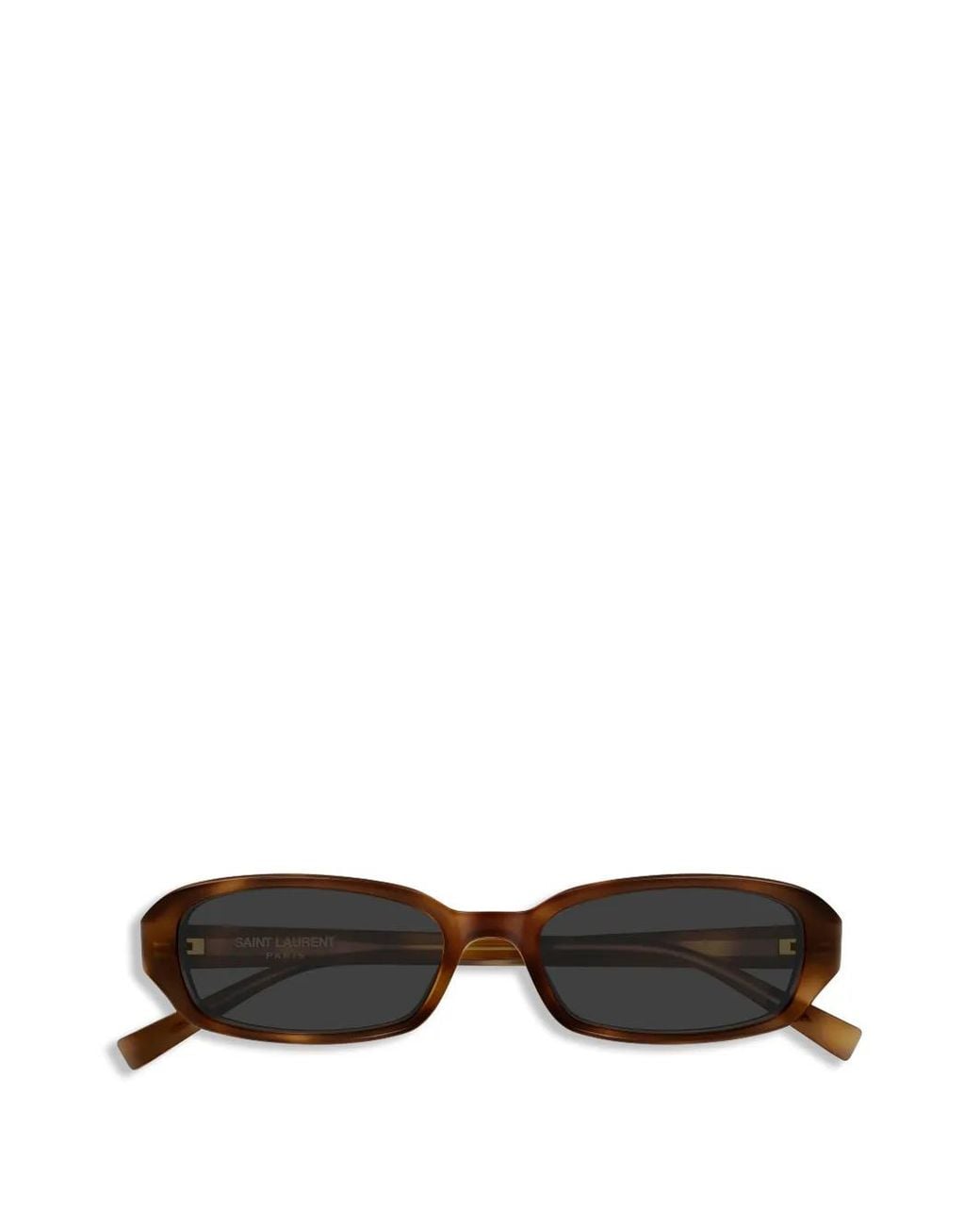 Saint Laurent White Rectangular Slim Saint Laurent Sunglasses