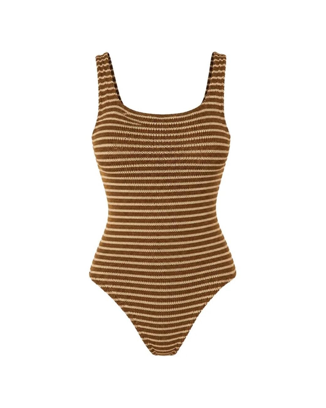 Paramidonna Brown Maillot De Bain Rayé Hailey