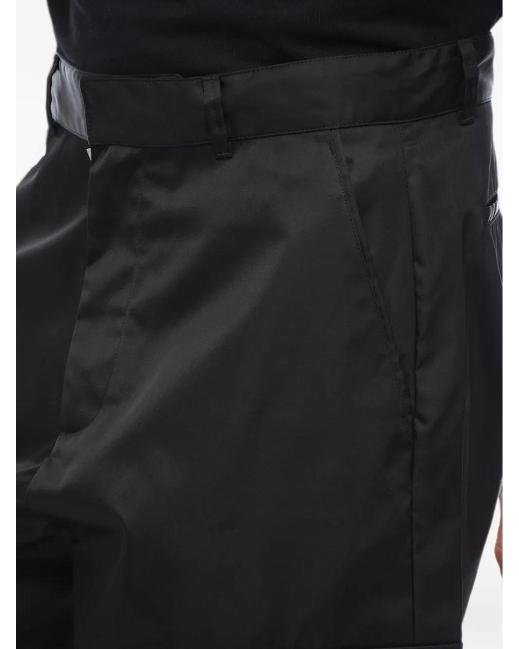 Off-White c/o Virgil Abloh Black Logo-Embroidered Cargo Trousers for men