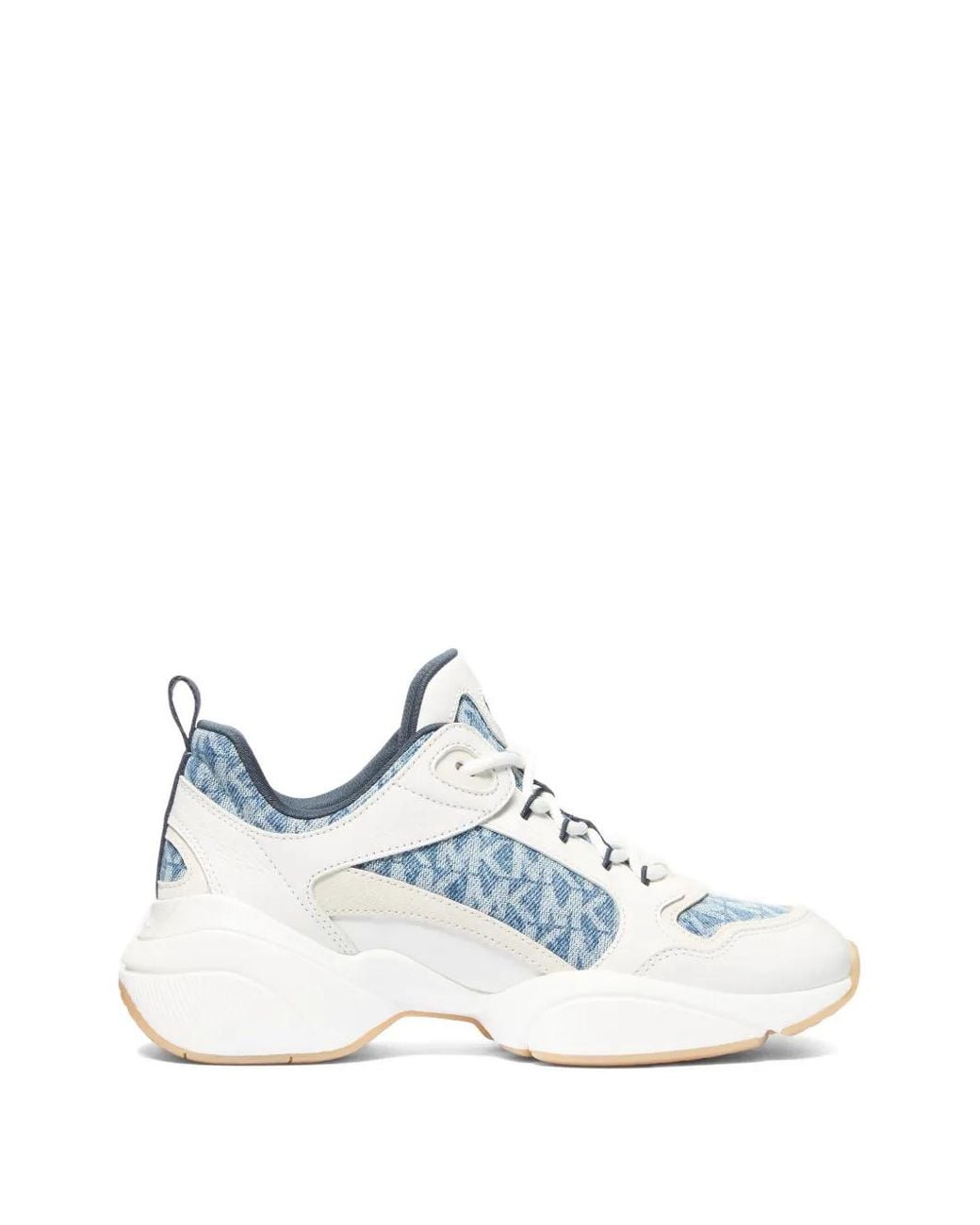 Michael Kors White Logo-Print Sneakers