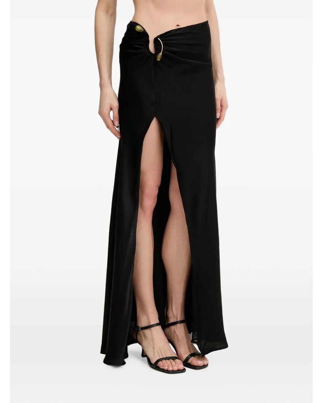 Bardot Dylan Verfraaide Rok Met Split in het Black