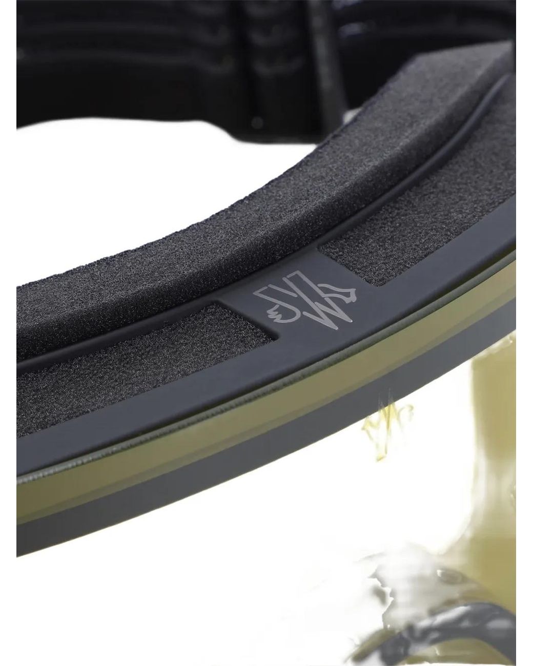 Moncler Green Logo-Strap Ski Goggles
