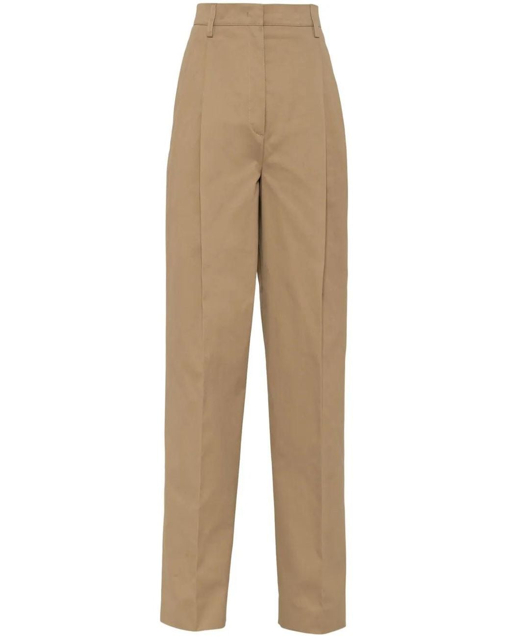 Prada Natural Cotton Trousers