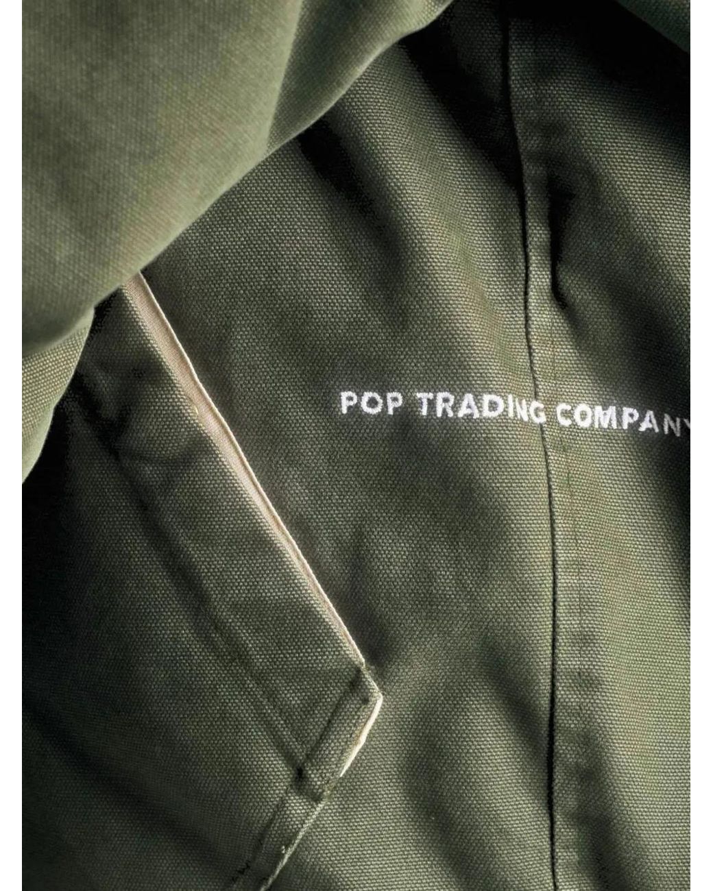 Pop Trading Co. Green Blouson De Pilote En Toile for men