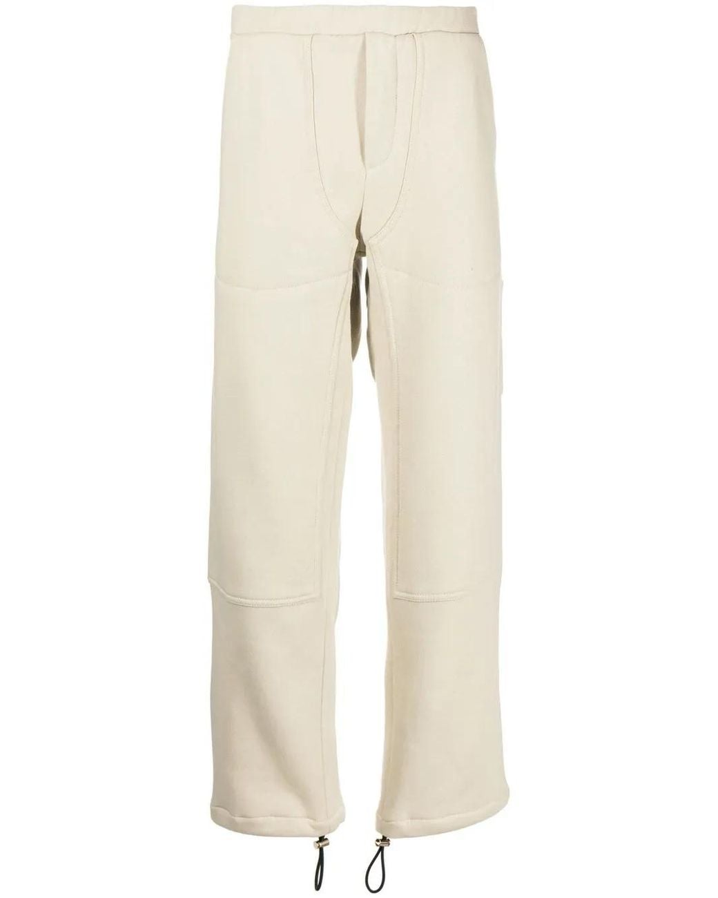 Buscemi Natural Panelled Cotton Track Pants for men