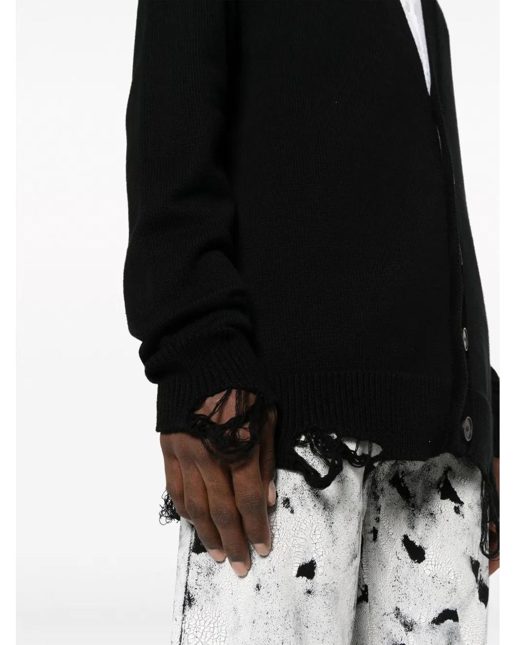 Cardigan di Givenchy in Black da Uomo