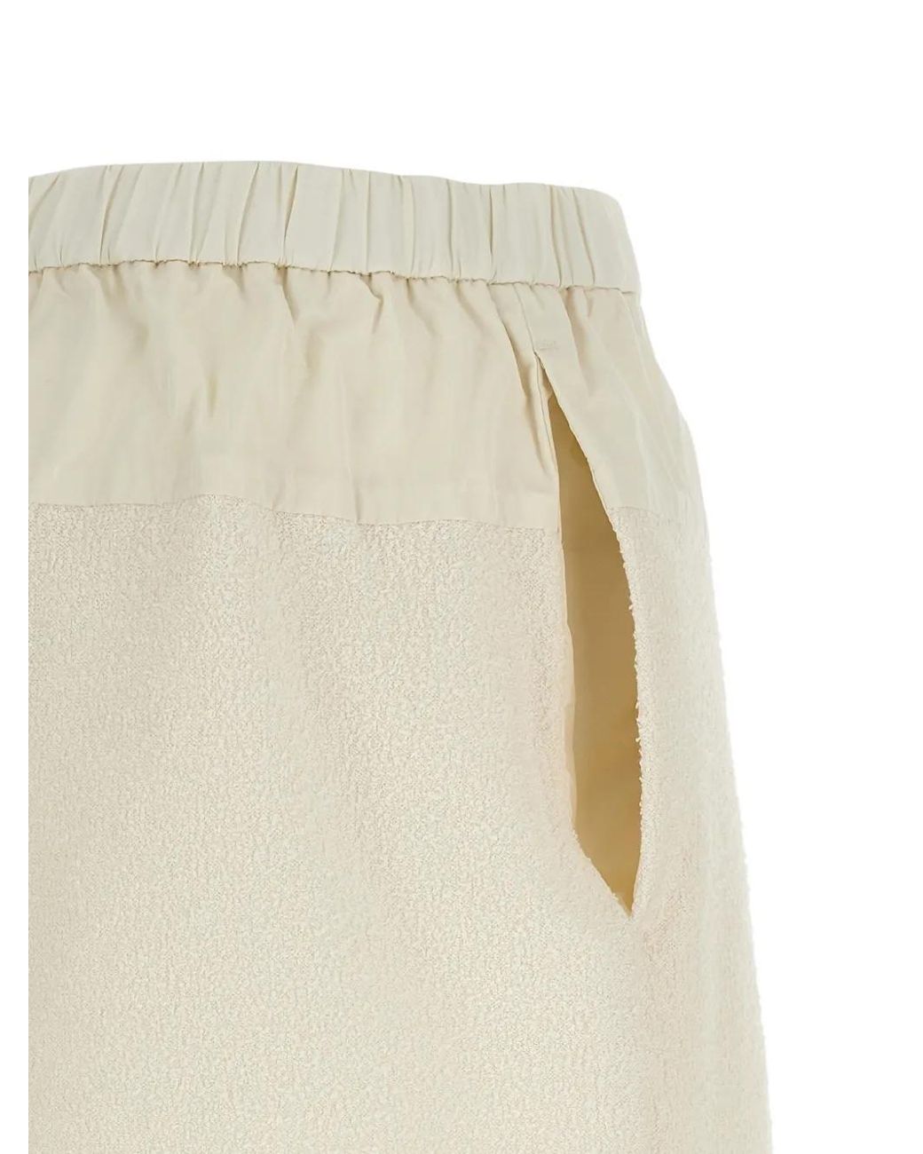 Moncler Natural Drawstring Shorts