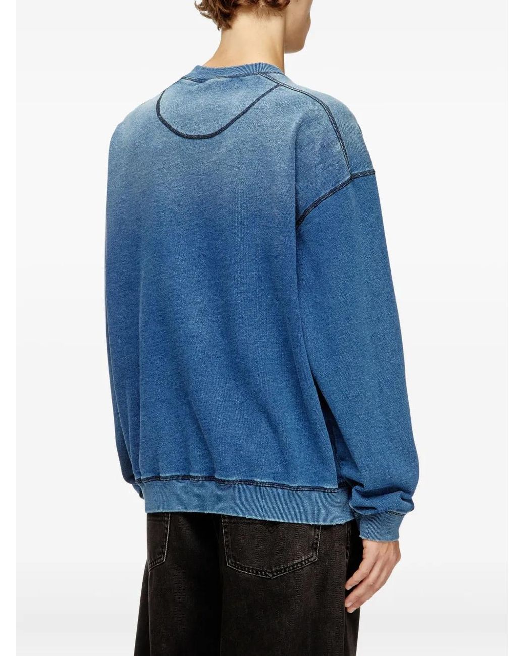 DIESEL Blue T-Crao Sweatshirt for men