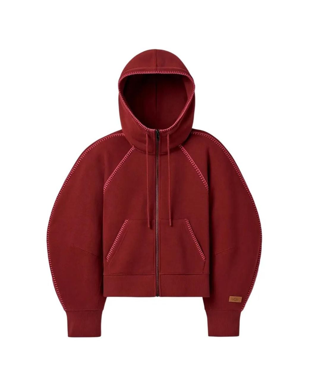 Ugg Red Hoodie Zippé Classic