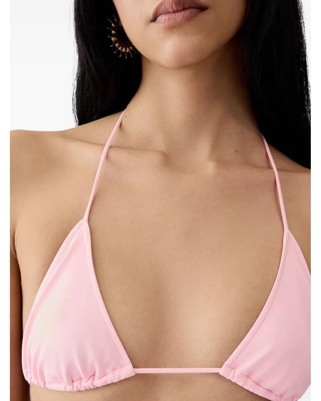 Jacquemus Triangel Bikinitop in het Pink