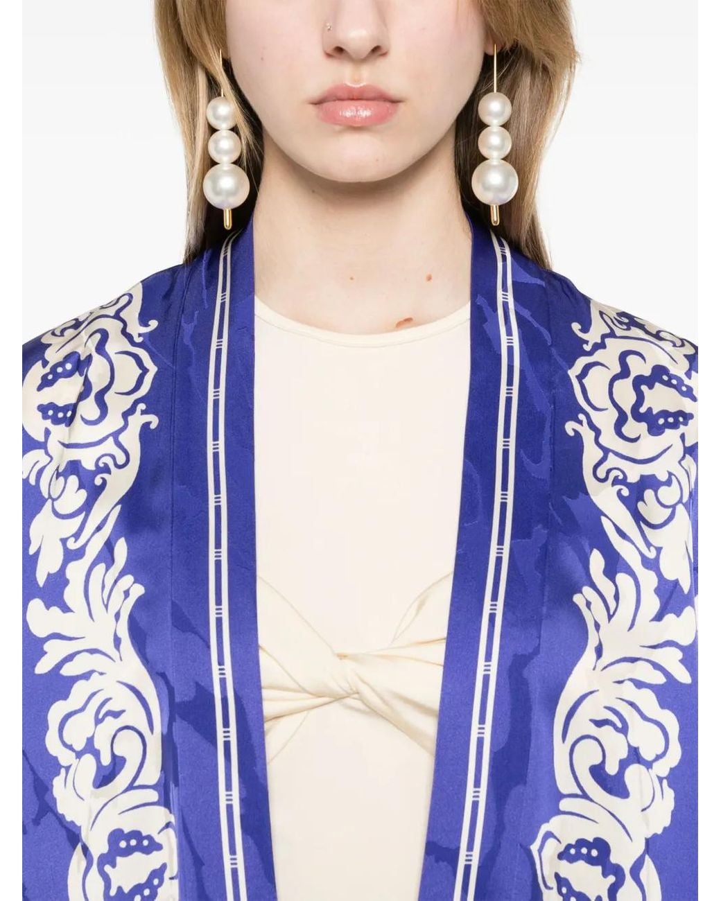 Etro Jack Met Bloemenprint in het Blue